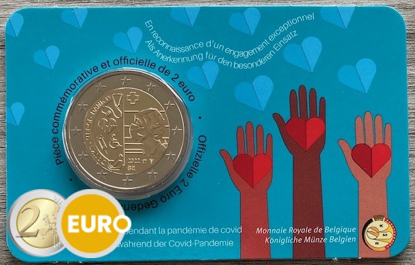 2 euro Belgium 2022 - Health care BU FDC Coincard FR