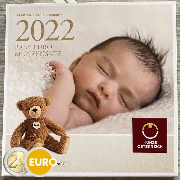 Série euro BU FDC Autriche 2022 - Bébé