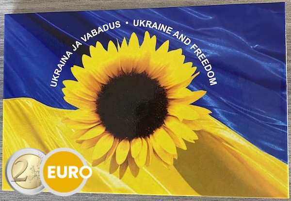 2 Euro Estland 2022 - Ukraine und Freiheit Stgl. Coincard