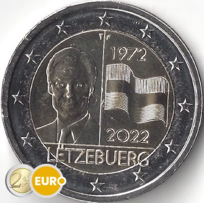 2 euro Luxemburg 2022 - 50 jaar Luxemburgse Vlag UNC