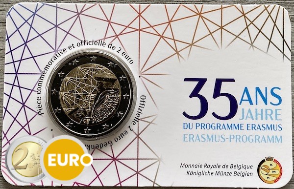 2 euro Belgium 2022 - Erasmus BU FDC Coincard FR