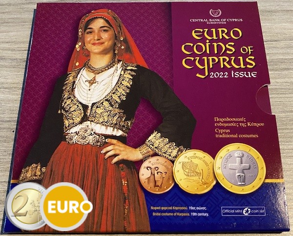 Serie de euro BU FDC Chipre 2022 - Trajes típicos
