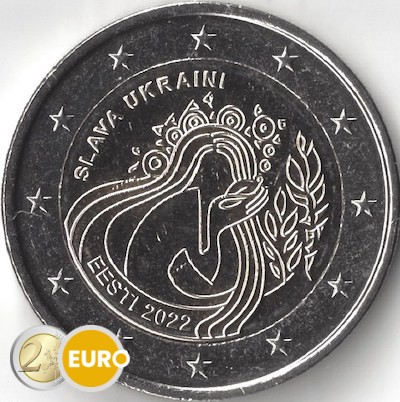 2 Euro Estland 2022 - Ukraine und Freiheit UNZ