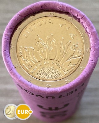 Rouleau 2 euros Lituanie 2023 - Ensemble avec l'Ukraine