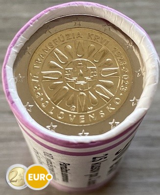 Rouleau 2 euros Slovaquie 2023 - Transfusion sanguine