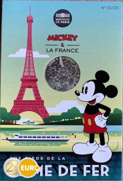 10 euro France 2018 - Mickey At the feet of the Iron Lady - in coincard