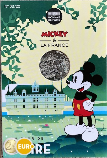 10 Euro Frankreich 2018 - Mickey Eine Tour an der Loire - in Coincard