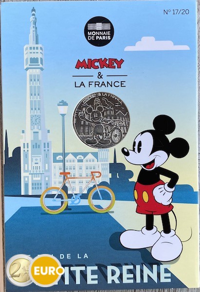 10 euro Frankrijk 2018 - Mickey De koning van de fiets - in coincard