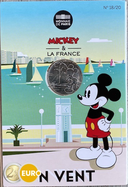 10 euro France 2018 - Mickey Good luck - in coincard