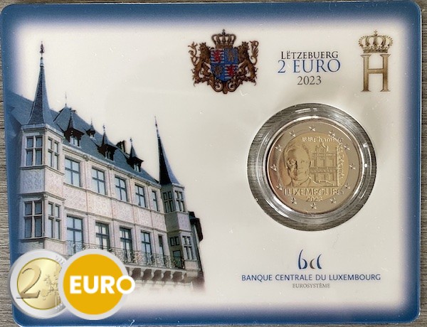 2 euro Luxemburg 2023 - 175 jaar Kamer van Afgevaardigden BU FDC Coincard KNM Muntteken