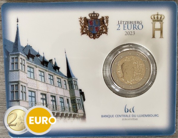 2 euro Luxemburg 2023 - 25 jaar Lid Internationaal Olympisch Comité BU FDC Coincard KNM Muntteken