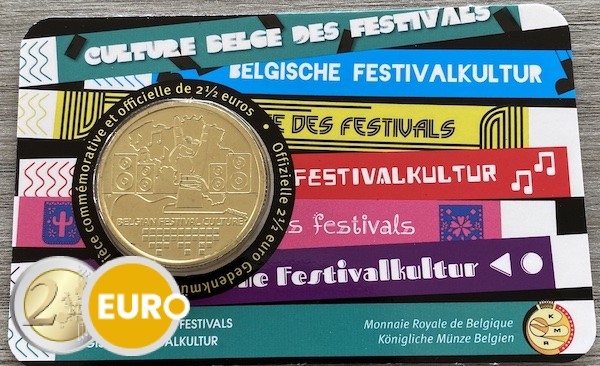 2,50 euro Belgie 2023 - Festivalcultuur BU FDC Coincard FR