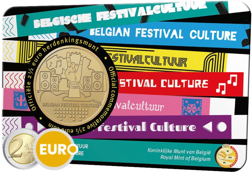 2,50 euro Belgie 2023 - Festivalcultuur BU FDC Coincard NL