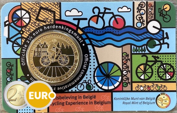 2,50 euro Belgie 2023 - Fietsbeleving BU FDC Coincard NL