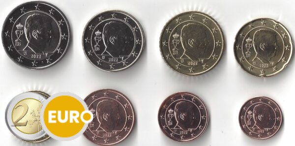 Euro set UNC Belgium 2022