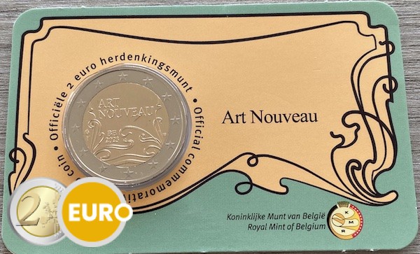 2 euro Belgium 2023 - Art nouveau BU FDC Coincard NL