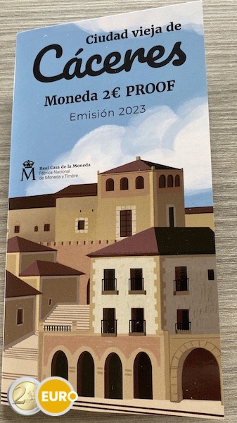2 Euro Spanien 2023 - Altstadt von Cáceres PP