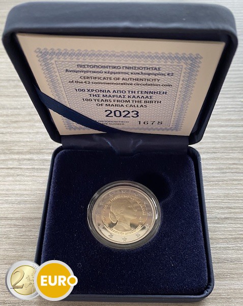 2 Euro Griechenland 2023 - Maria Callas PP