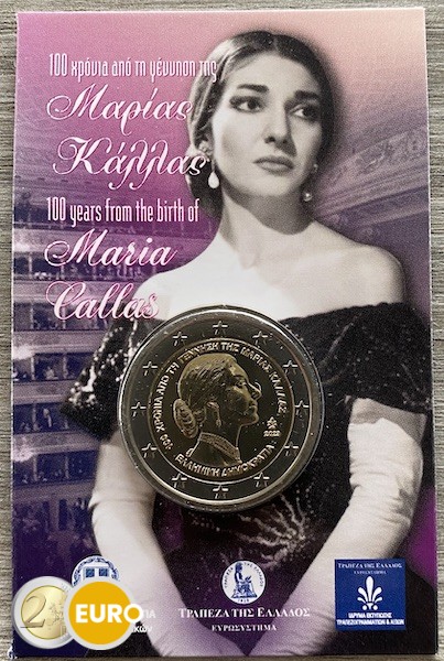 2 Euro Griechenland 2023 - Maria Callas Stgl. Coincard