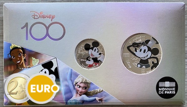50 euro + 10 euro France 2023 - 100 Years Disney - Mickey Mouse UNC