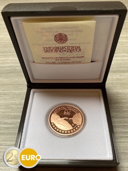 20 Euro Vatikan 2023 - Erschaffung Adams PP Kupfer