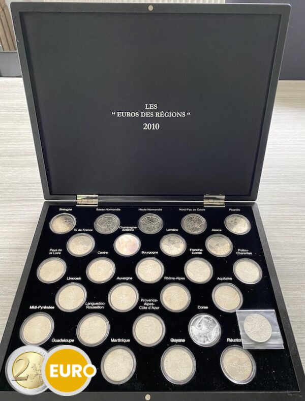 27 x 10 euro France 2010 - Regions of France UNC + Box