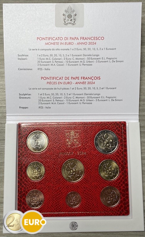 Euro set BU FDC Vaticaan 2024