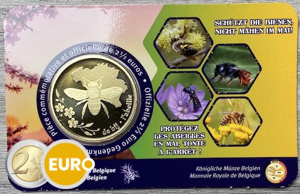 2,50 euro Belgium 2024 - The bee BU FDC Coincard FR