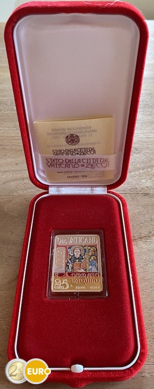 25 Euro Vatikan 2024 - Thomas von Aquin PP Silber farbig