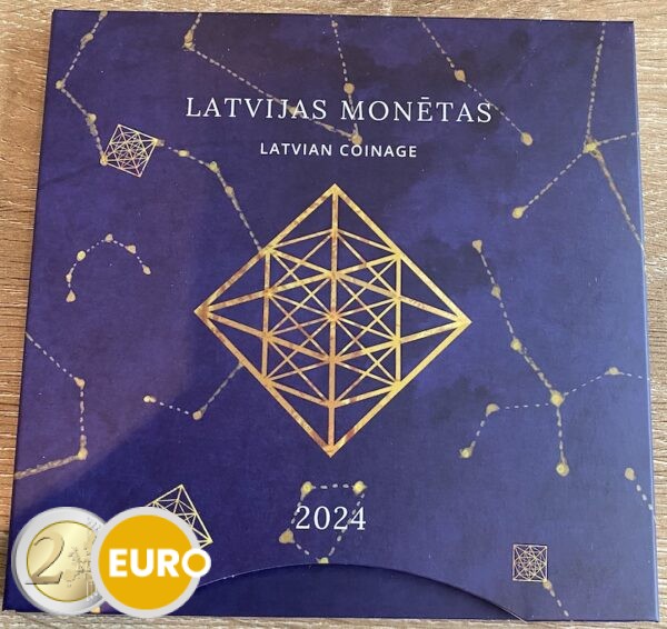 Série euro BU FDC Lettonie 2024 Himmeli Puzuris mobile en paille