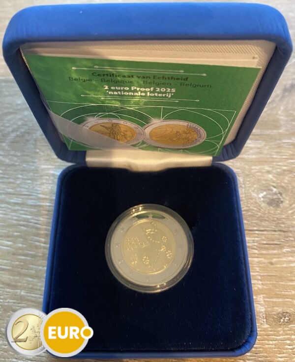 2 euro Belgie 2025 - Nationale Loterij BE Proof