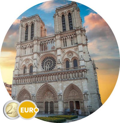 2 euro Frankrijk 2025 - Notre Dame van Parijs UNC