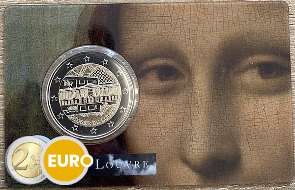 2 euro Frankrijk 2025 - Louvre BU FDC Coincard