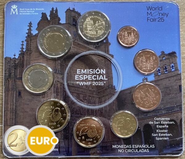 KMS Spanien 2025 Stgl. + 2 Euro Salamanca - WMF