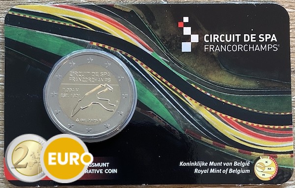 2 euro Belgie 2025 - Spa-Francorchamps BU FDC Coincard NL