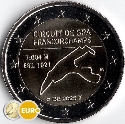 2 euro Belgie 2025 - Spa-Francorchamps UNC