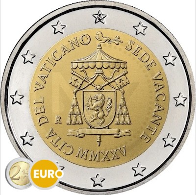 2 euro Vaticaan 2025 - Sede Vacante BU FDC