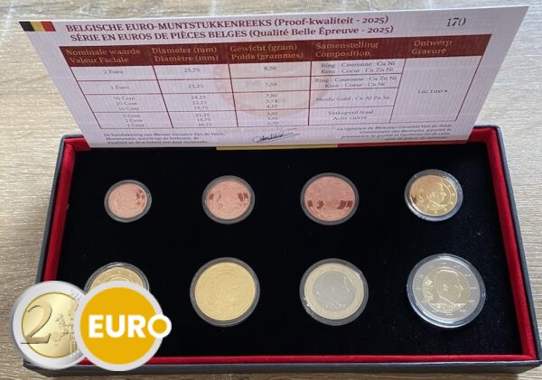 Euro set BE Proof Belgium 2025