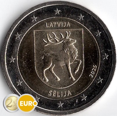 2 euro Letland 2025 - Wapenschild van Sēlija UNC