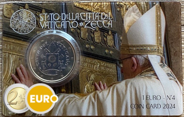 1 euro Vaticaan 2024 coincard nr 04