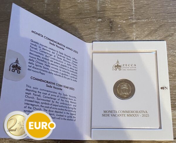 2 euro Vaticaan 2025 - Sede Vacante BU FDC