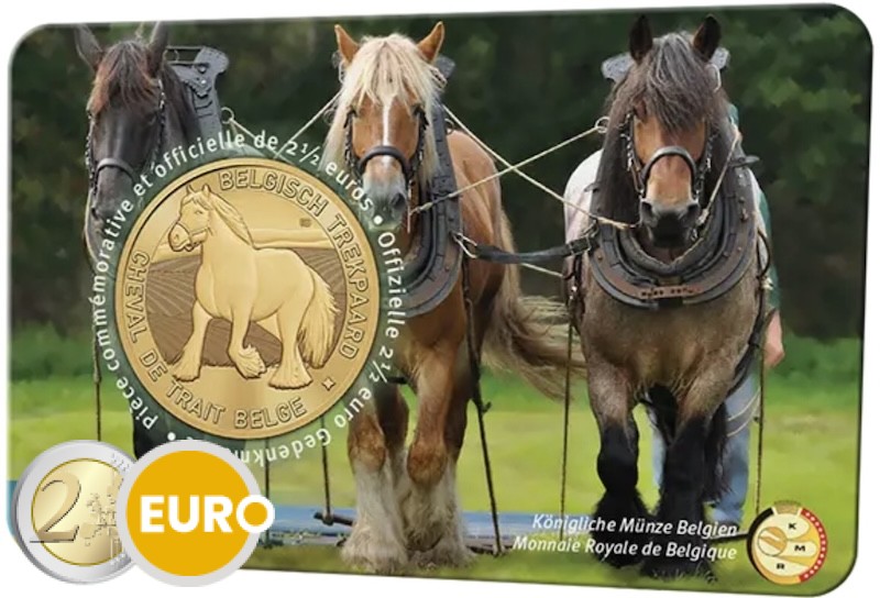 2,50 euro België 2026 - Brabants trekpaard BU FDC Coincard FR