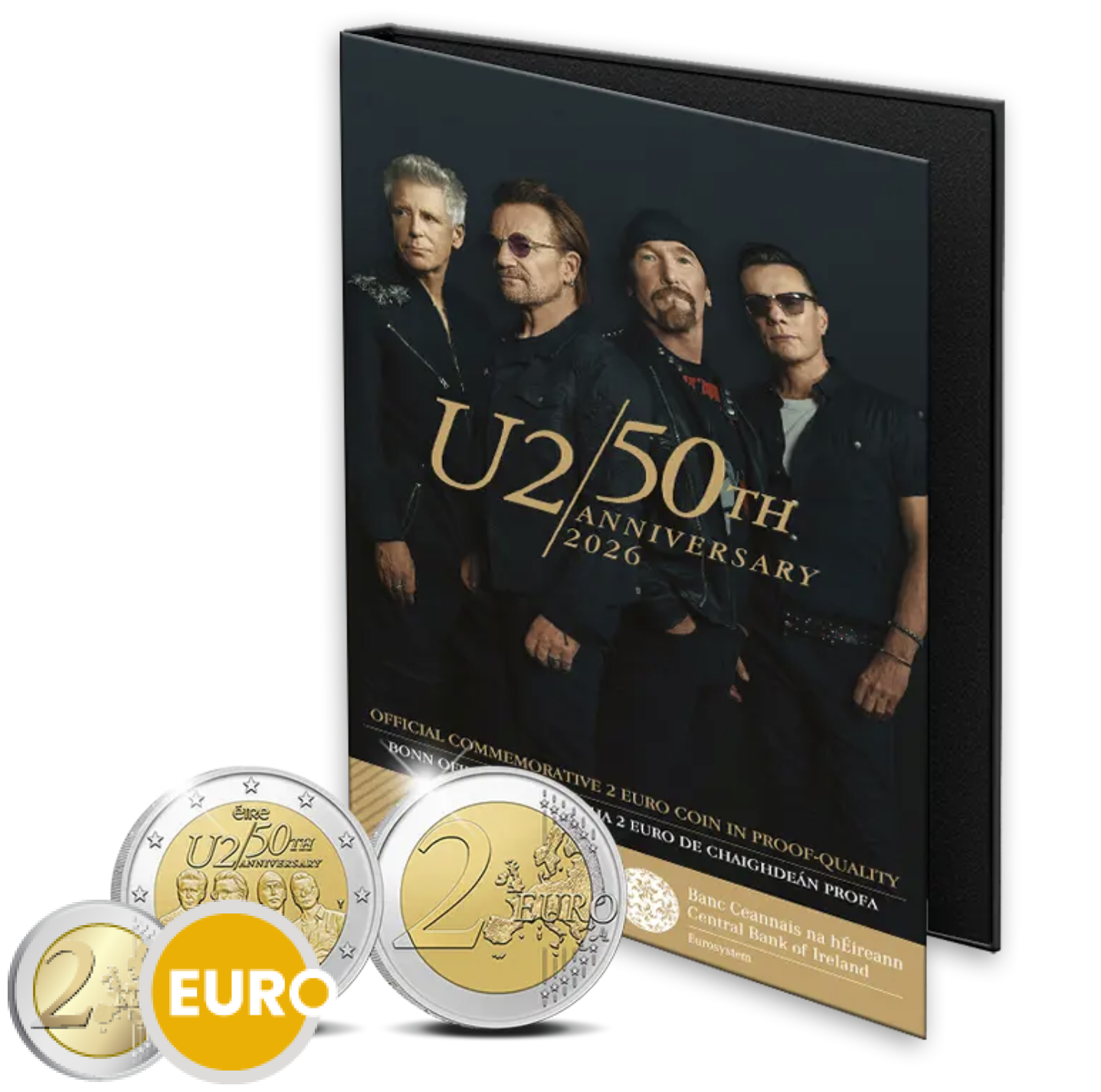 2 euro Ierland 2026 - 50 jaar U2 BE Proof