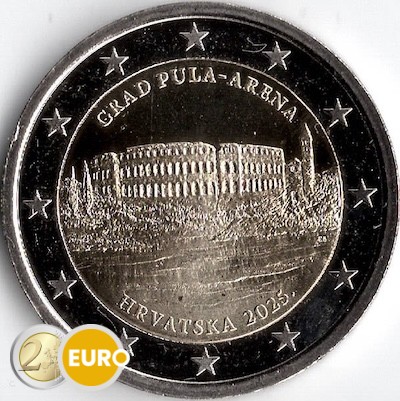 2 euro Kroatië 2025 - Amfitheater van Pula UNC
