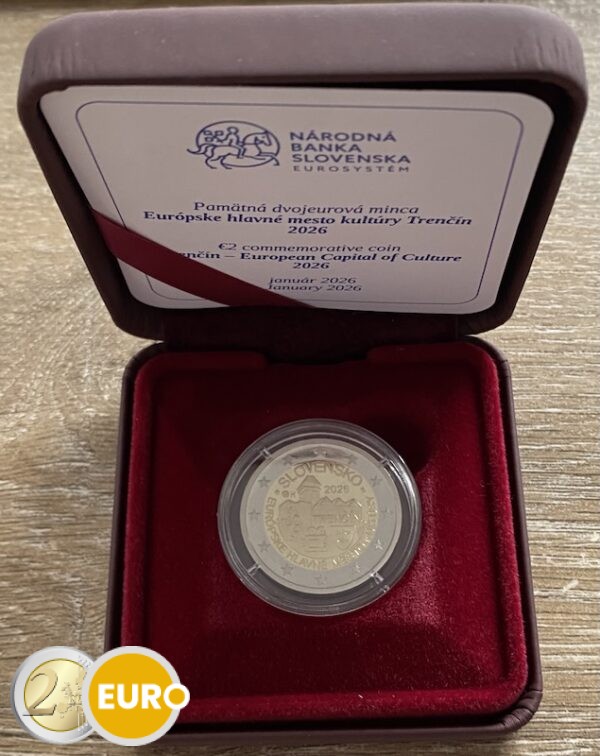 2 euros Eslovaquia 2026 - Trenčín BE Proof