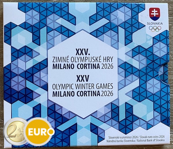 Serie de euro BU FDC Eslovaquia 2026 - Juegos Olímpicos de Invierno de Milán - Cortina