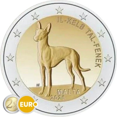 2 euro Malta 2026 - Faraohond BU FDC Coincard