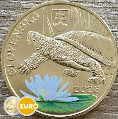 5 euro Slowakije 2026 - Europese moerasschildpad UNC