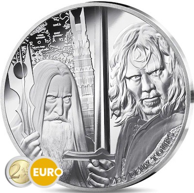 10 Euro Frankreich 2026 - Der Herr der Ringe PP Silber Farbig Die zwei Türme