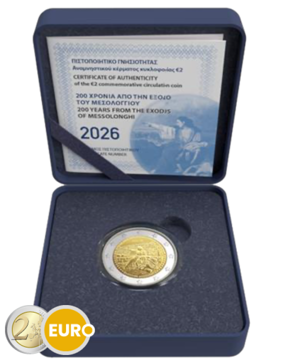 2 Euro Griechenland 2026 - Ausbruch von Messolonghi PP